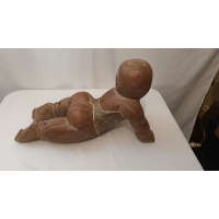 Grote houten baby Bhoeda